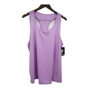 Ideology Dri Fit Running Women Tank Top Purple ACTIVEWEAR TOP Plus Size 2X